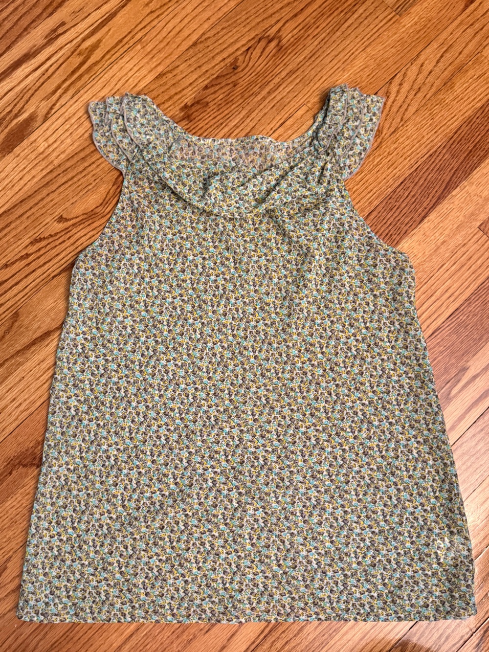 Floral Ruffle Neck blouse